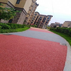 蓬溪縣 人行道彩色路面 花紋景觀彩色混凝土 透水砼材料 廠家免費指導(dǎo)施工